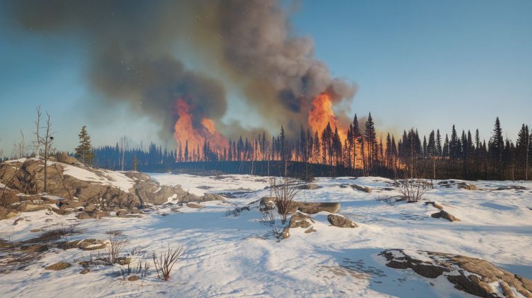 የእሳት ስጋት በሰሜን ዋልታ