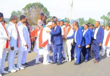 ከፍተኛ የሥራ ኀላፊዎች በቅዱስ መርቆሬዎስ ዓመታዊ ክብረ በዓል ለመታደም ደብረ ታቦር ገብተዋል።